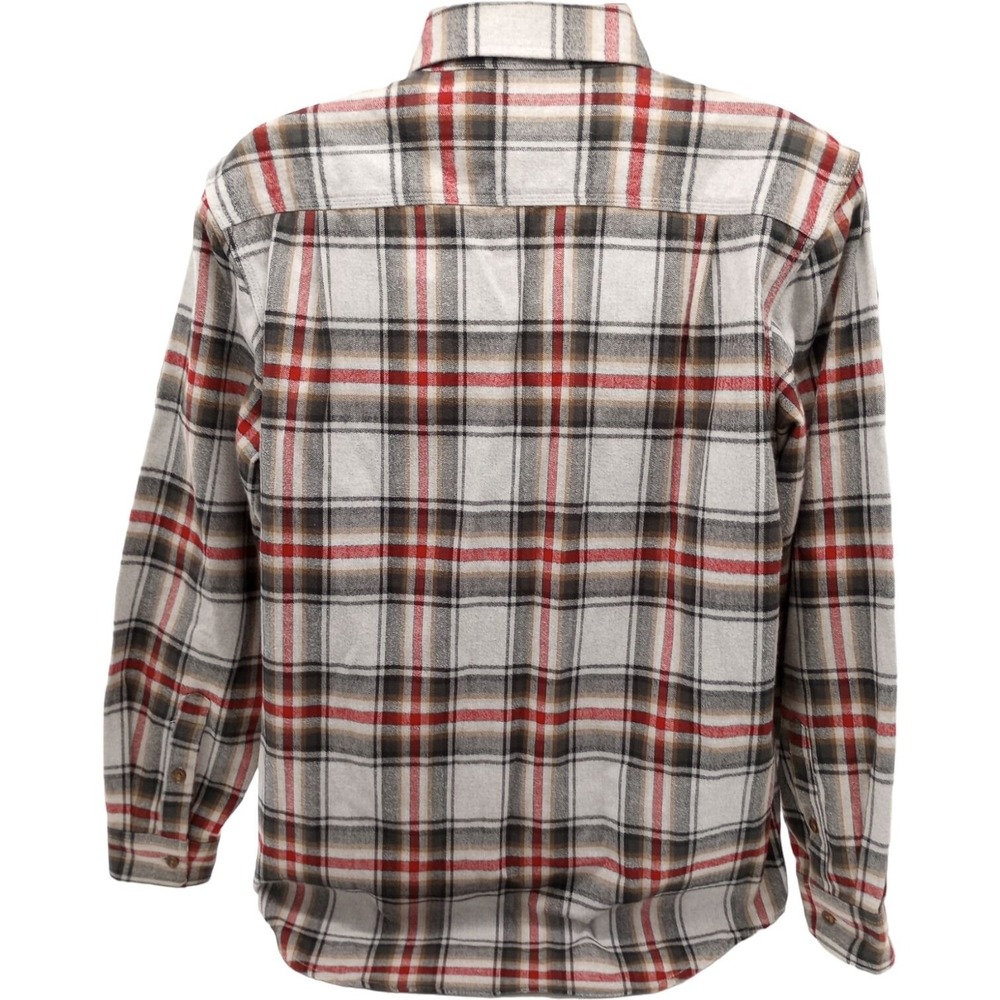 Carhartt Flannel Shirt Men's size M Red White Plaid 100% Cotton Original Fit - Picture 4 of 14
